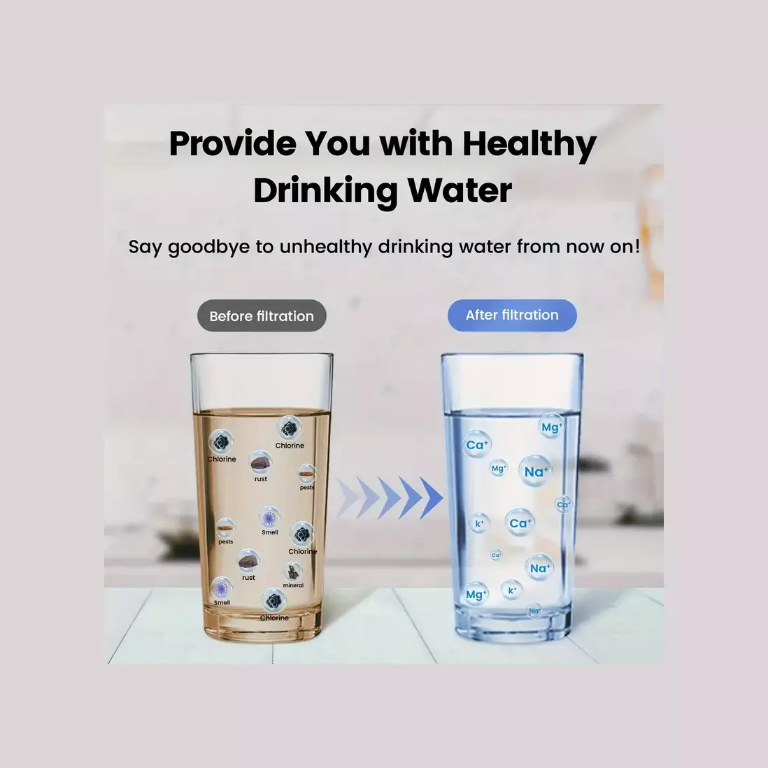 Ultrafiltration Stainless steel water Purifier