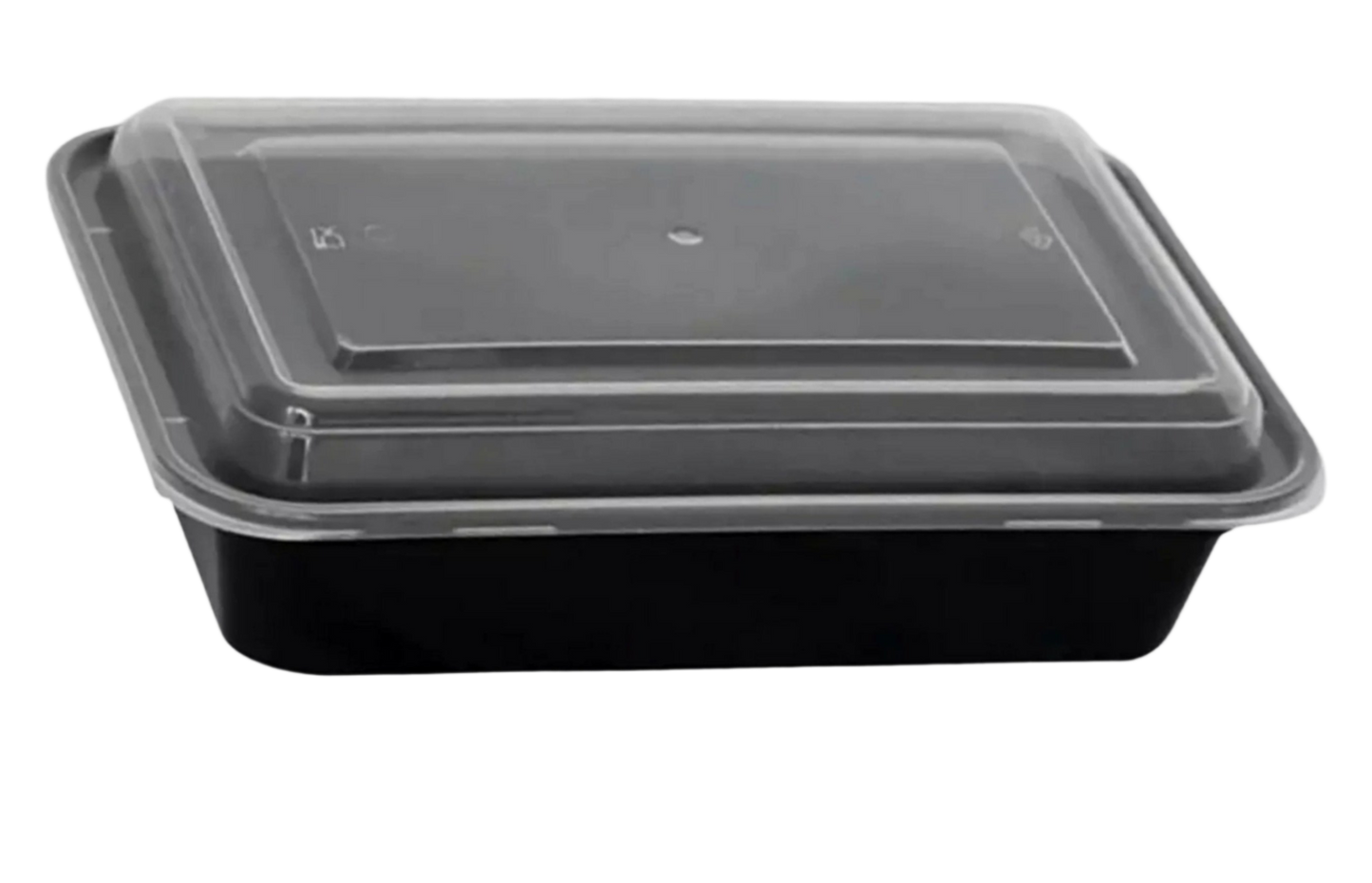 HD deep 28 oz Rectangular to go plastic containers