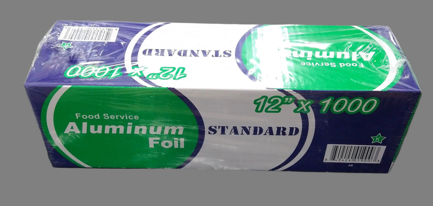 Aluminum foil 1000 ft X 12"