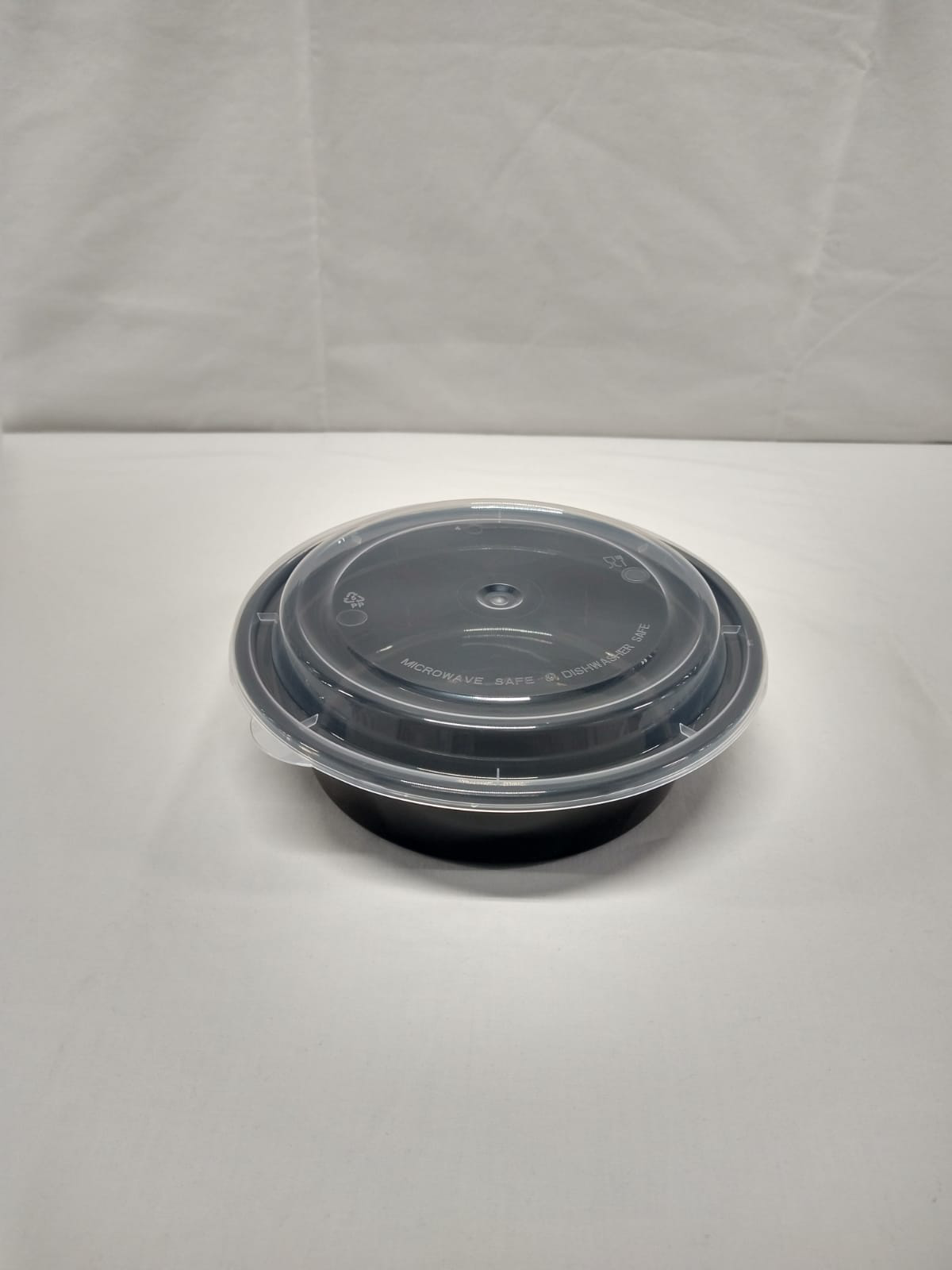 48 Oz Black microwavable To-go containers /w lids