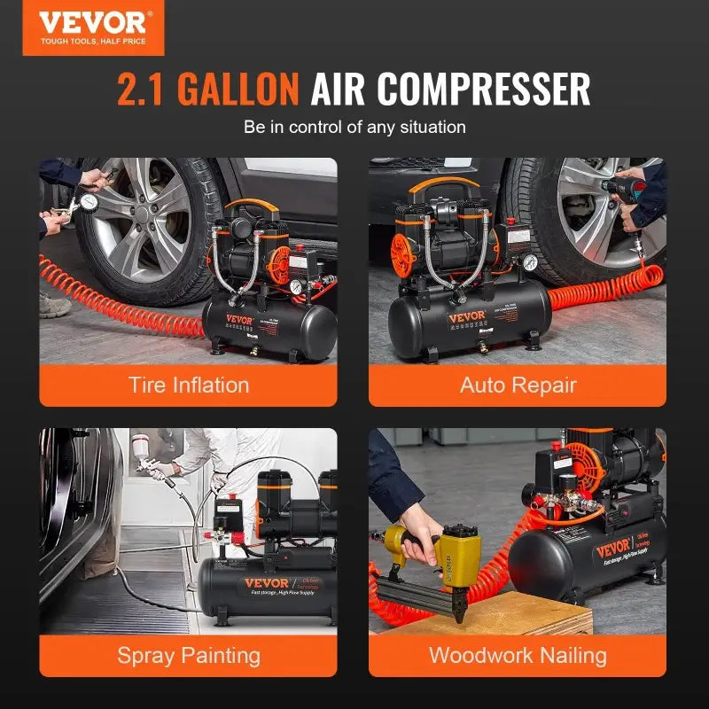 Vevor Super quiet air compressor 900W
