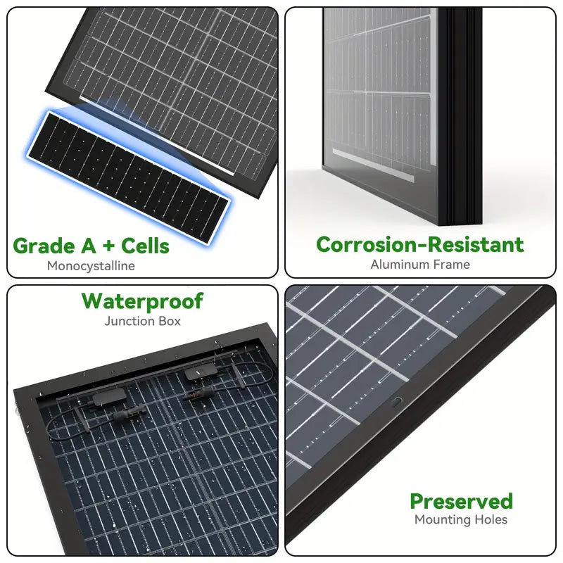 Monocrystalline Double sided solar panels