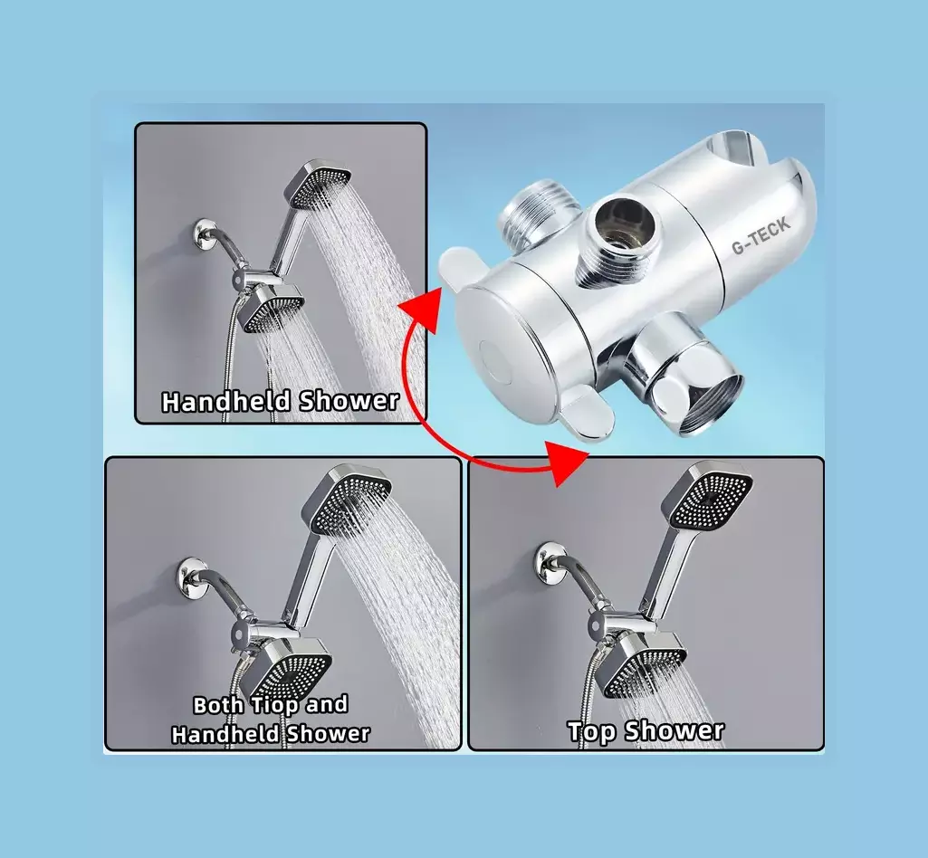 shower head with handheld shower