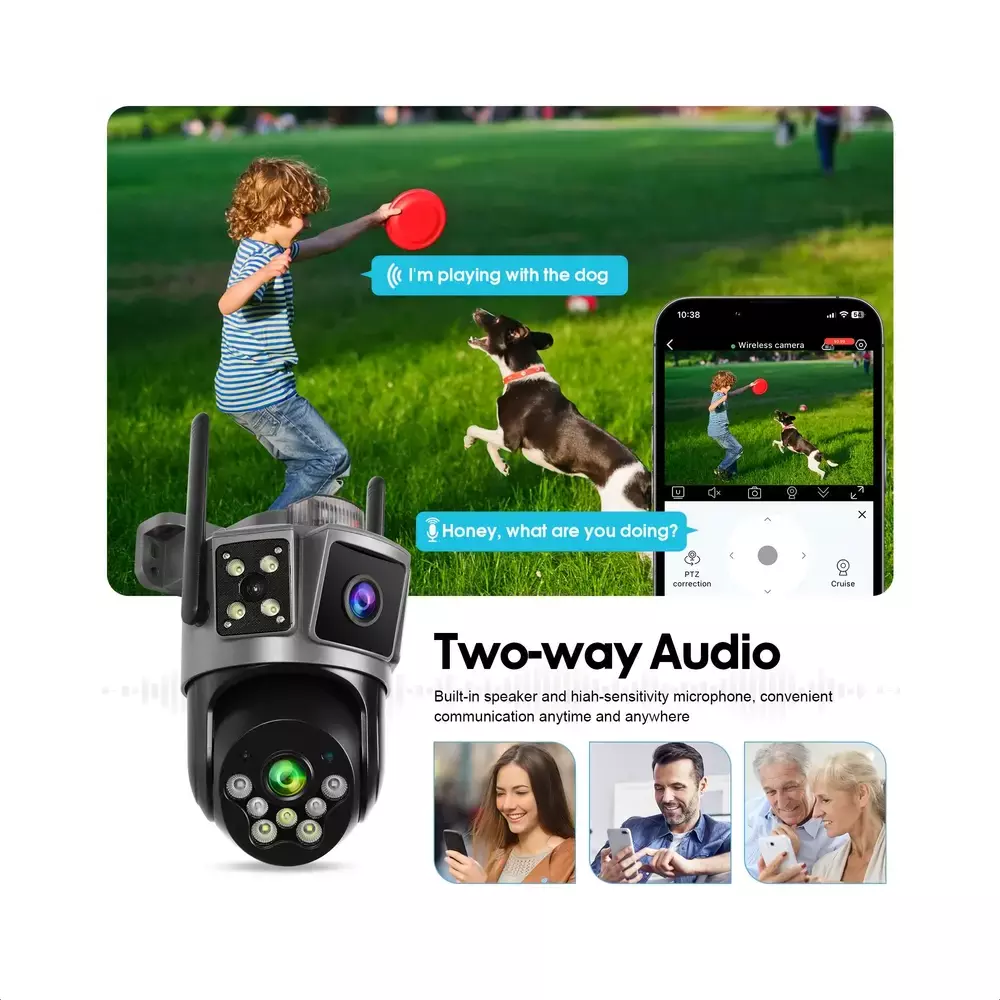 GT Outdoor Dual lens Inteligent security camera