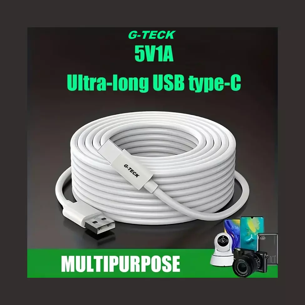 26 ft security HD camera power cable USB/ Type C
