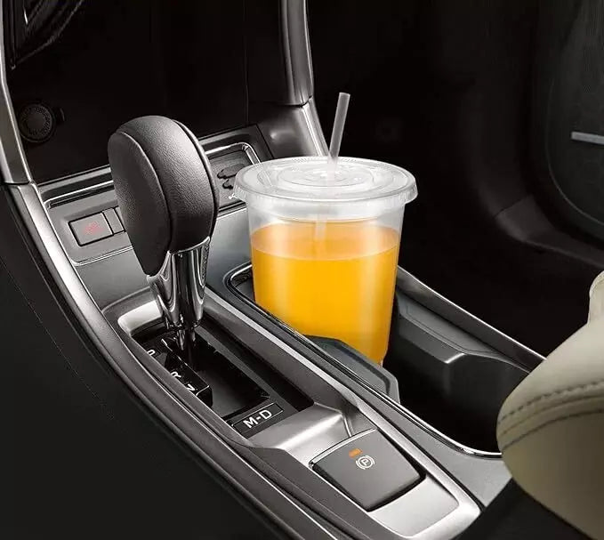 Clear straw slot lids 14 to 24 oz clear cups