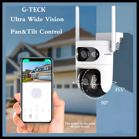 1 pc Two-way audio and 2K HD Video dual lenses security smart camara