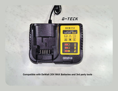 Dewalt compatible battery charger by G-TECK