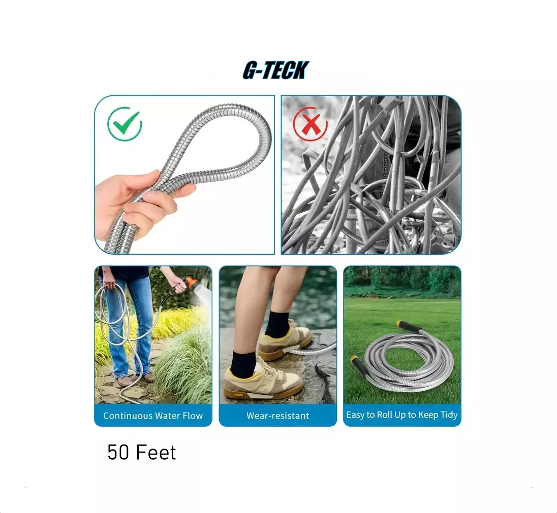 Stainless steel garden water hose