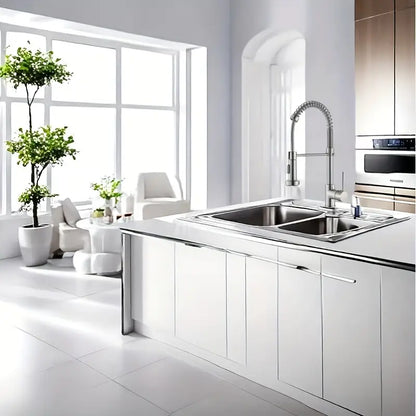 Kitchen and laundry faucets