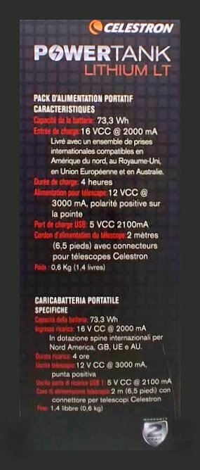 Celestron Power Tank LT Power Pack