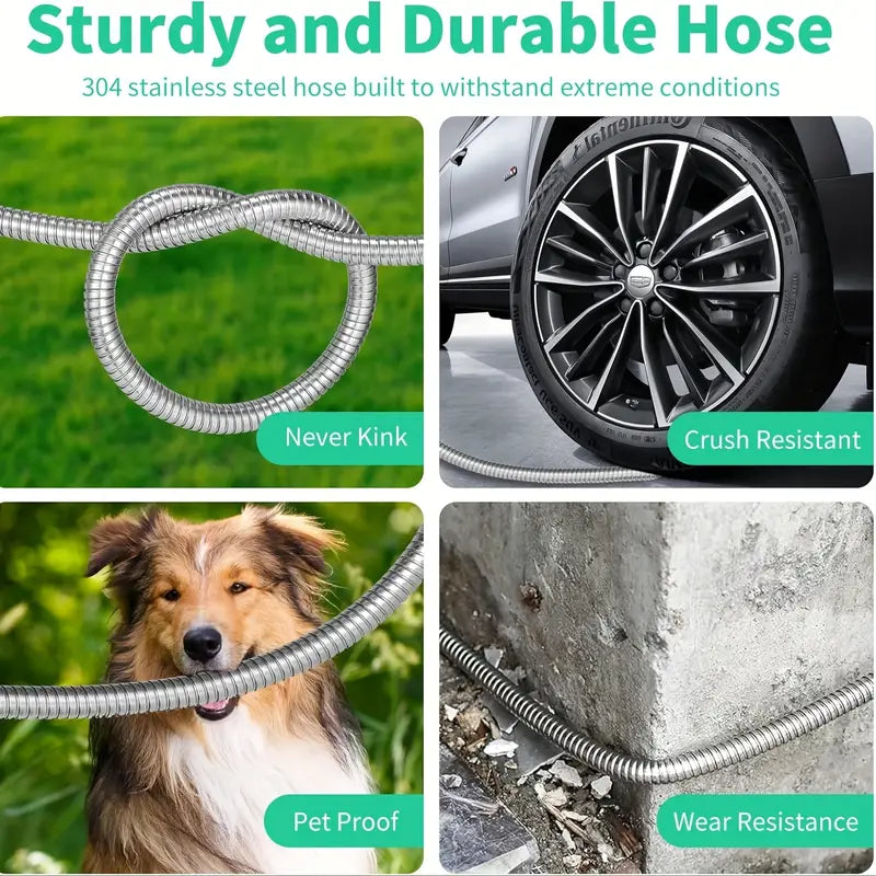 Stainless steel garden water hose