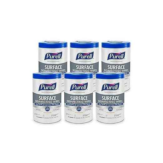 6 x 1 case Purell surface disinfecting wipes 110 CT