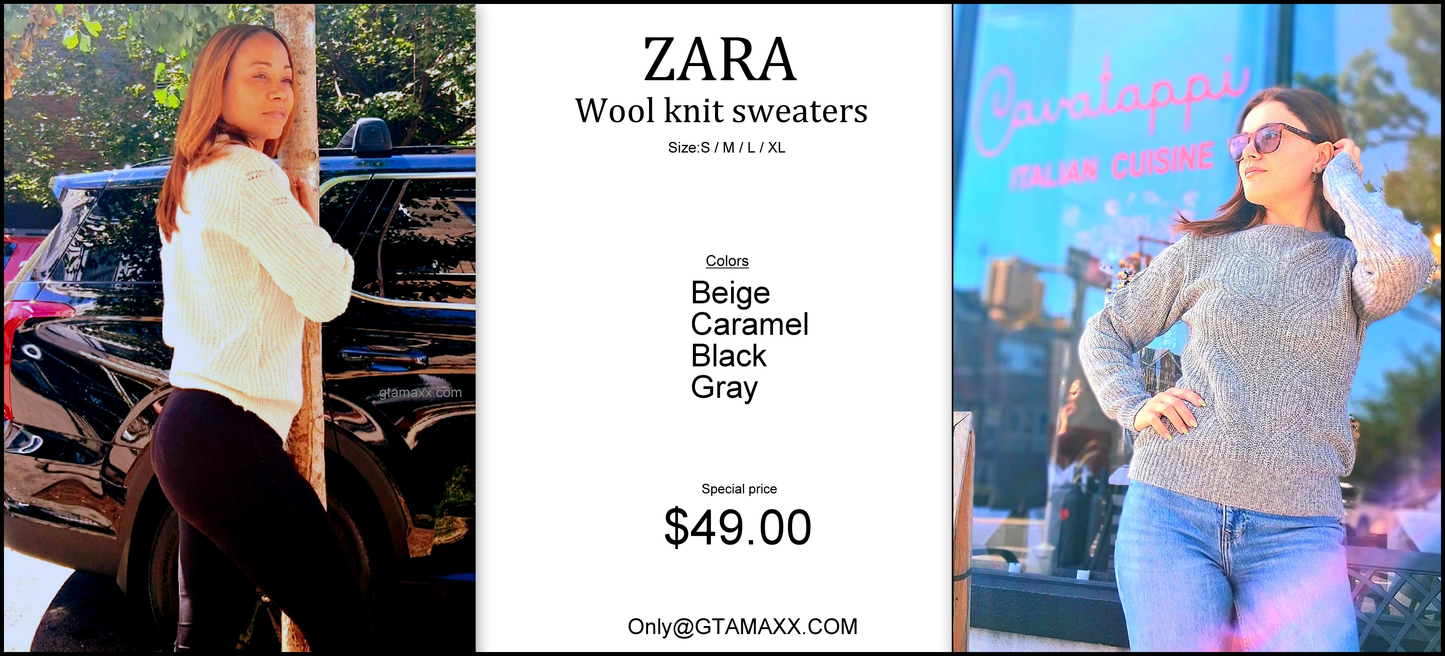 ZARA women wool sweater
