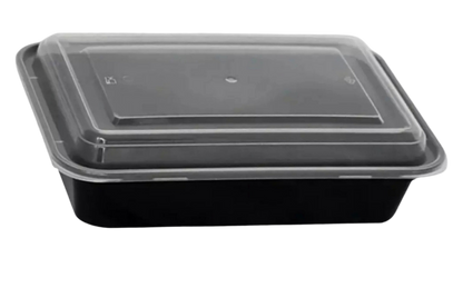 28 oz Rectangular to go plastic containers