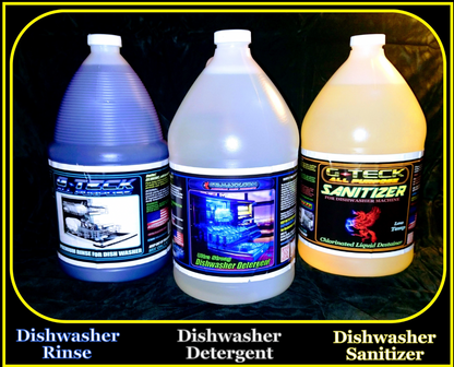 4x1 case chlorine sanitizer for Dishwasher