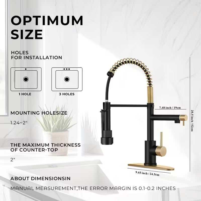 Modern G-Teck faucets Gold and Black