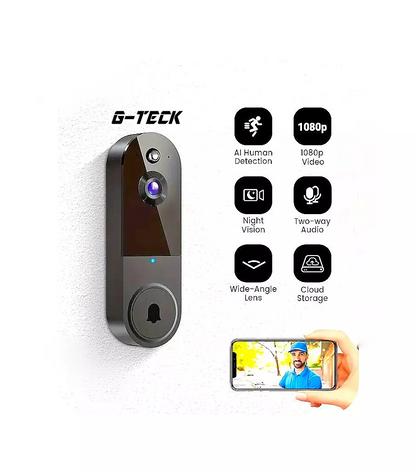 AI powered Video doorbell with chime 1080P